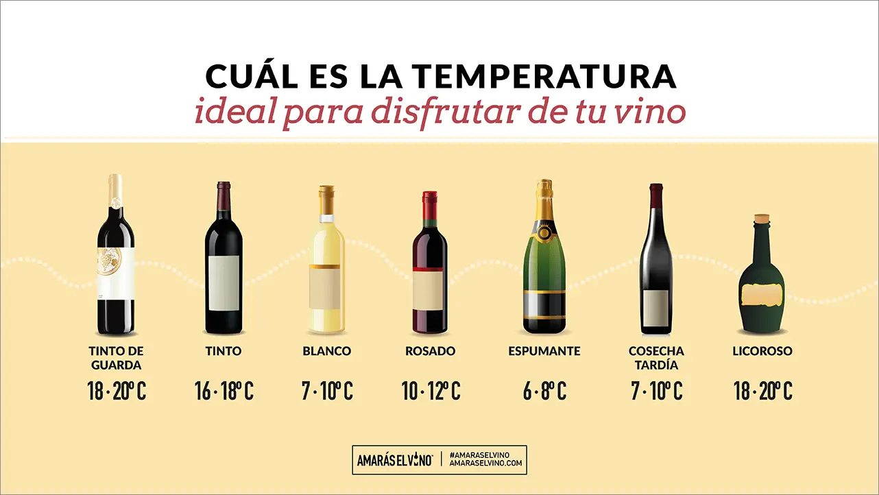 ¿Qué tengo que tener en cuenta previamente de adquirir temperatura de los vinos?