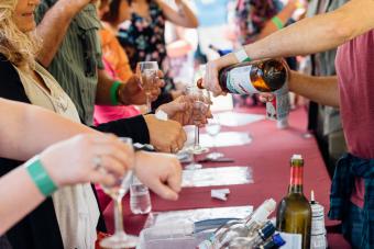 Cata de vinos del Festival del vino de Montpelier